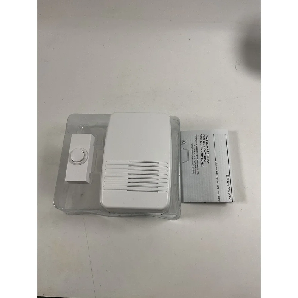 Utilitech Wireless Doorbell Kit Sensor 2 Melodies White Finish #6291125